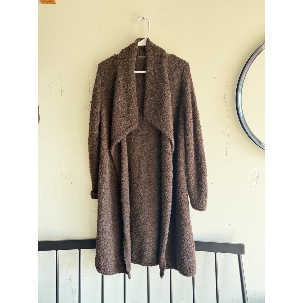 J. McLaughlin Alpaca Wool Blend Boucle Duster Cardigan Sweater Women's Size M